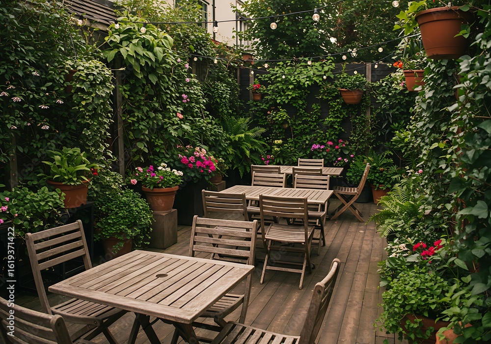 Obraz premium Secret Garden Bistro