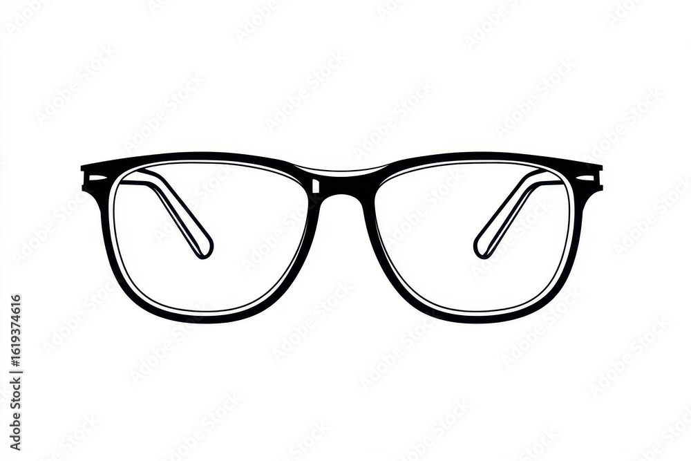 Fototapeta premium Black eyeglasses