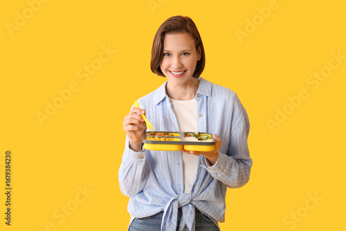 Beautiful young happy woman...