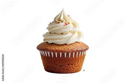 chocolate cupcake on transparent  background
