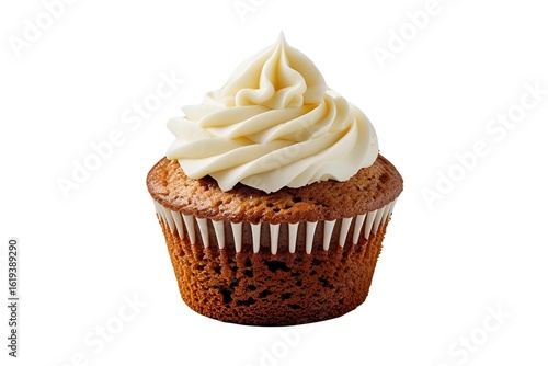 chocolate cupcake on transparent  background