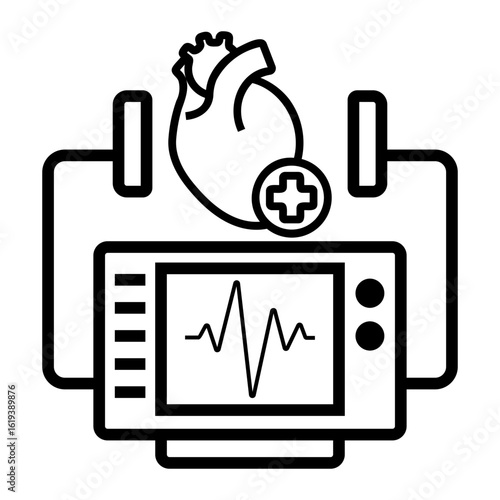 emergency unit Line Icon