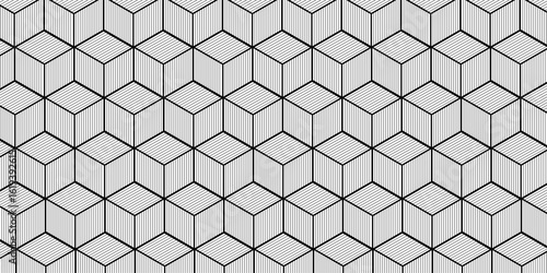seamless geometric pattern. Abstract minimal blank cube. Modern mosaic and grid pattern.abstract squares background. Modern technological illustration with square mesh. Digital geometric design. See L