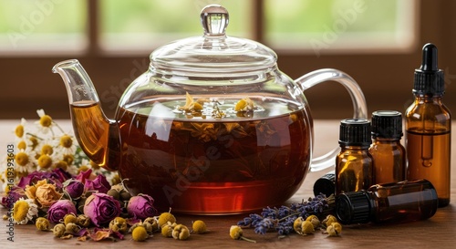 Herbal tea and essential oils
