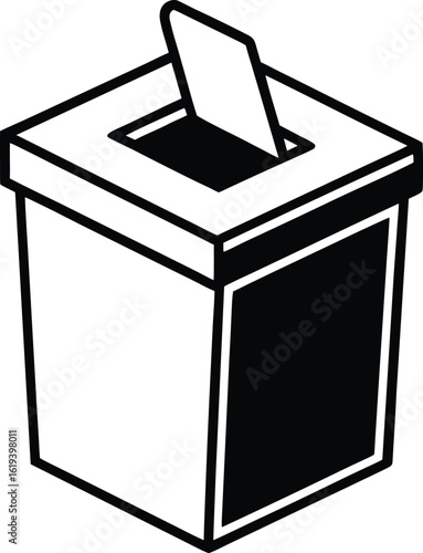 ballot box vector illustration