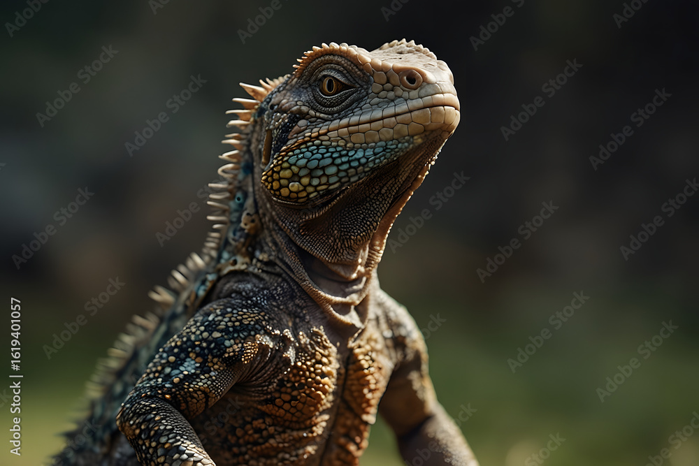 Fototapeta premium galapagos land iguana