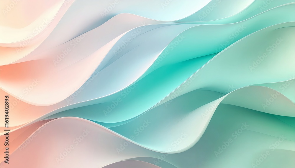 Fototapeta premium Pastel Fluid Abstract Texture with Soft Gradient