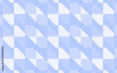 Modern geometric triangle pattern in soothing shades of light blue. Calming and airy for backgrounds and serene designs.