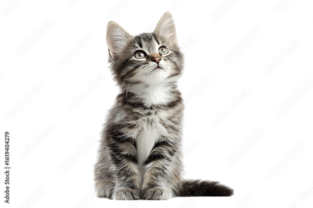 Obraz premium Adorable Gray Tabby Kitten