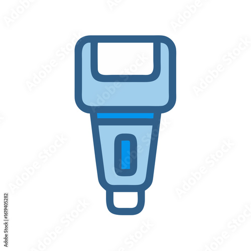 Stylized camera flash on black background photographic equipment