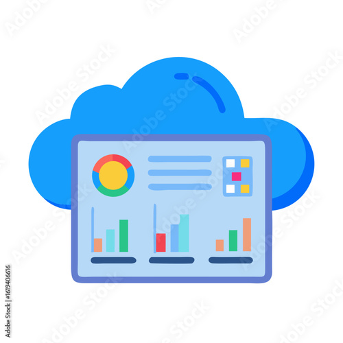 Data analysis dashboard on a cloud computing platform