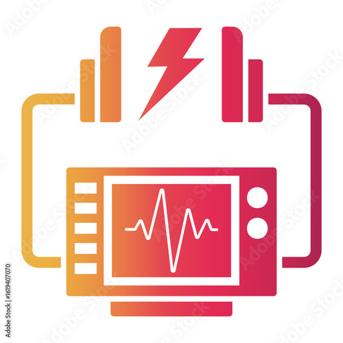 emergency unit Gradient icon