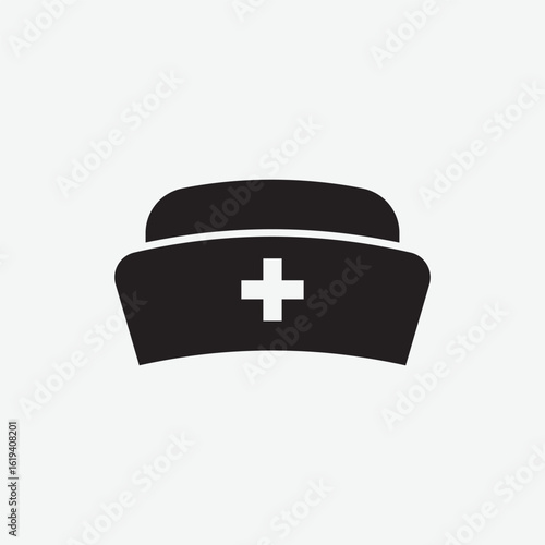 High-quality nurse hat vector for medical, healthcare, nursing designs. Download as SVG, PNG. Perfect for logos, prints, web & more.