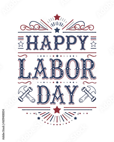 Labor Day T-Shirt Designs with Typography – Celebrate USA with Styles