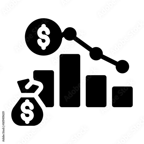 deficit Solid icon