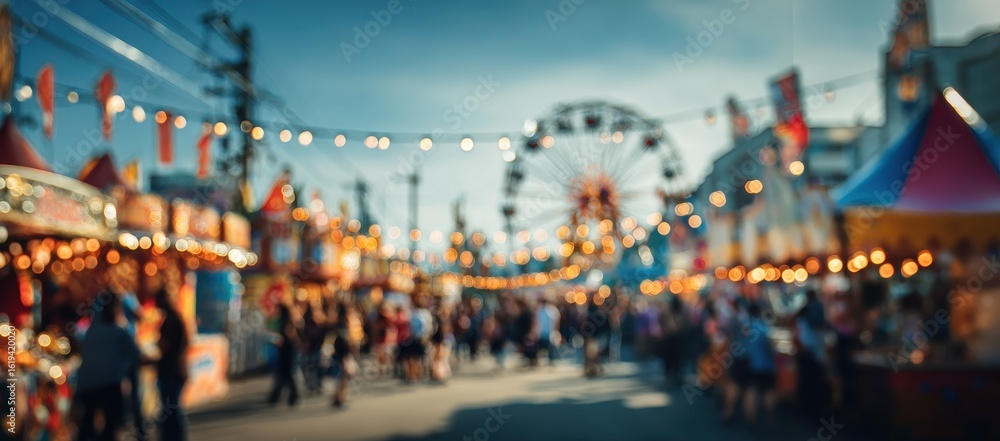 Fototapeta premium Blurred carnival scene
