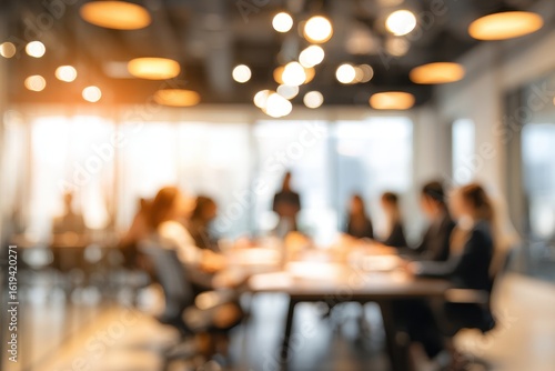 Wallpaper Mural Blurred business meeting Torontodigital.ca