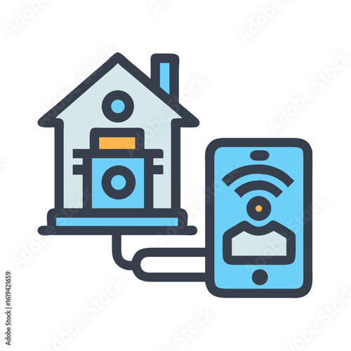 Smart home automation controlled by mobile phone application