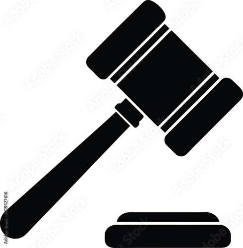 Gavel Block Legal Judgment Icon Transparent background