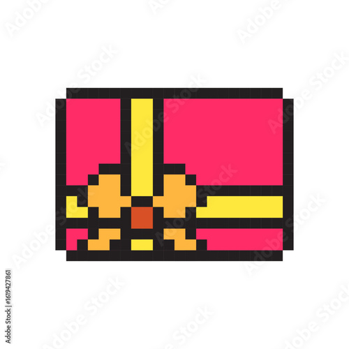 Birthday Gift Box Pixel Art