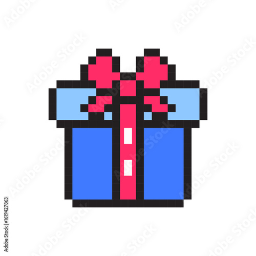 Birthday Gift Box Pixel Art
