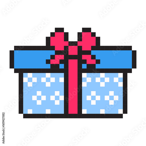 Birthday Gift Box Pixel Art