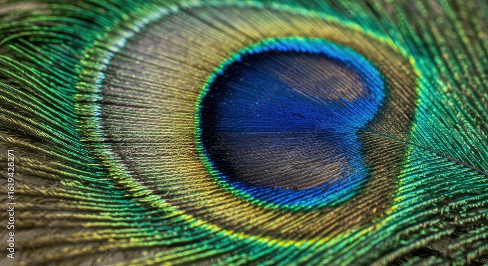 Obraz premium Peacock feather detail