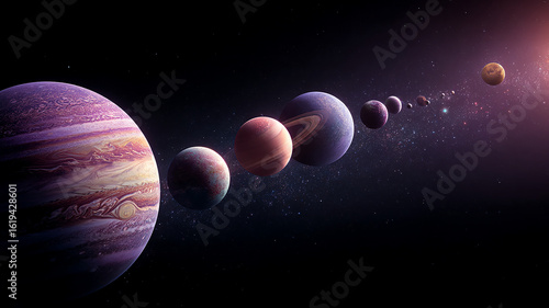 planet in space. Generative AI