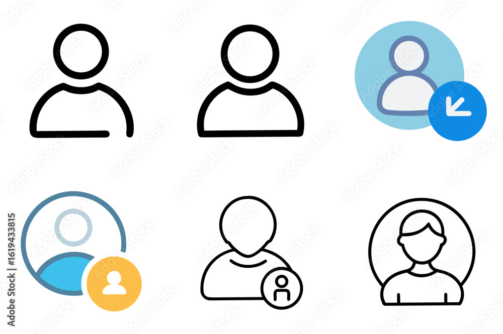 User Icon Set – Profile, Account & Avatar Symbols Collection User Icon Set – Profile, Account & Avatar Symbols Collection