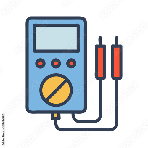 Digital multimeter for measuring voltage, current, and resistance