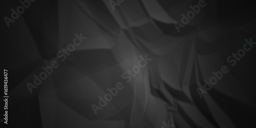 black wrap cover crumpled paper background. old paper wrinkle texture pattern. cardboard wrinkled arts craft and Seamless crumpled paper.	