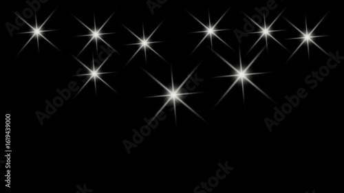 Wallpaper Mural Glitter Sparkle Stars Animation Cartoon White Flat Vector Doodle Style Twinkling Star Blinking Magical Night Sky Shining Light Effect Animation Sparkle on Green Screen Background Clip 4K Video Torontodigital.ca