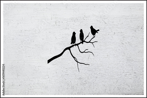 Gathering of Shadows,
Wings Between Branches,
Balance in Flight,
Blackbirds in Harmony