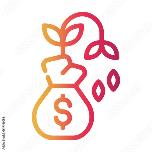 withered Line Gradient Icon