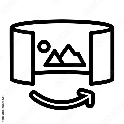 hologram Line Icon