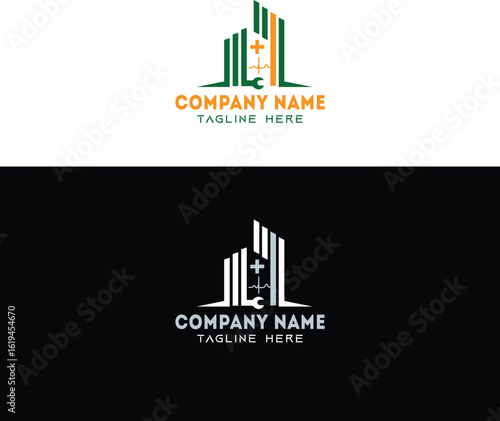 Building Repair and Healthcare Logo