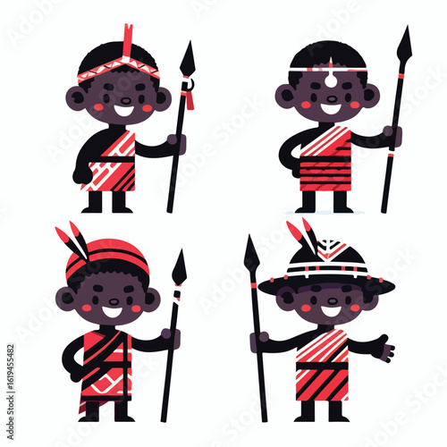 Maasai warrior with spear and smile