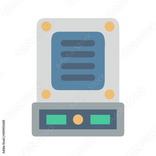 Flat vector of a data entry device screen icon