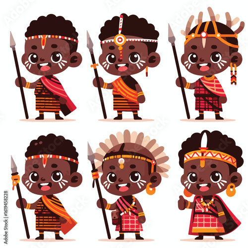 Maasai warrior with spear and smile