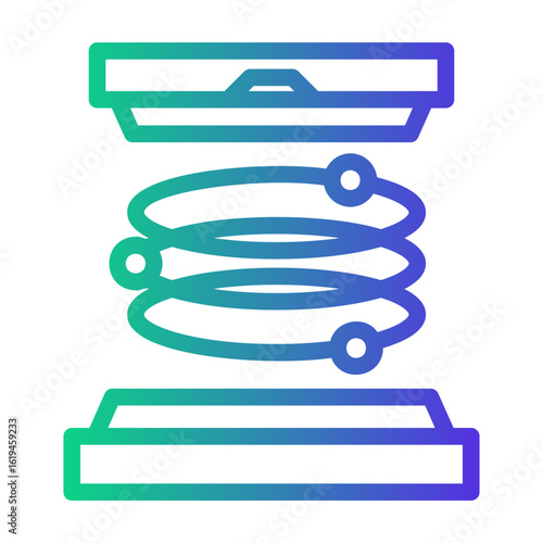 hologram Line Gradient Icon