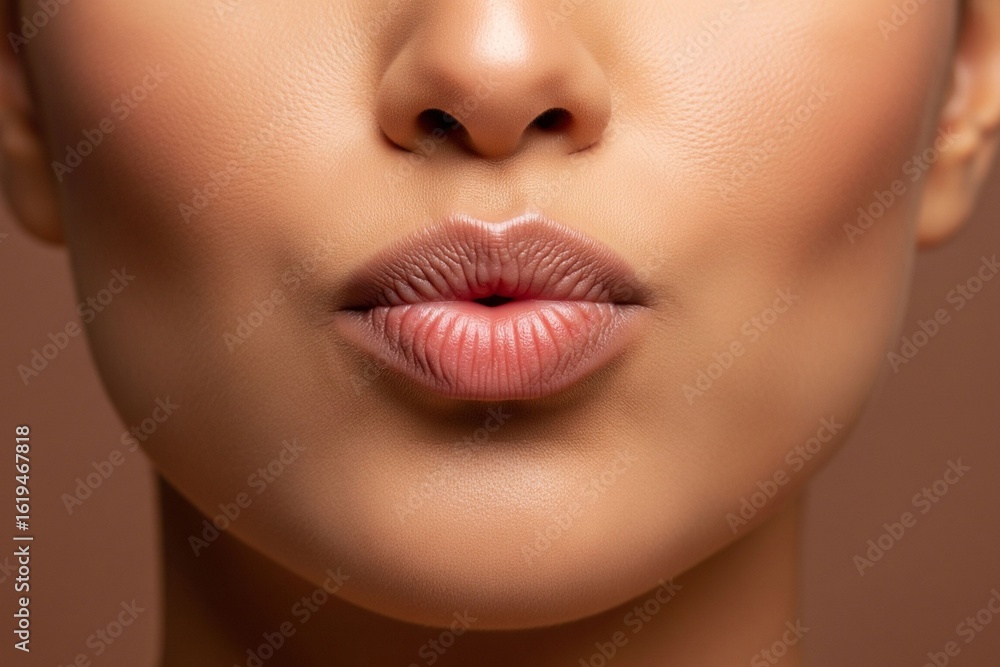 Obraz premium Luxe Lip Treatment The Essence of Facial Aesthetics