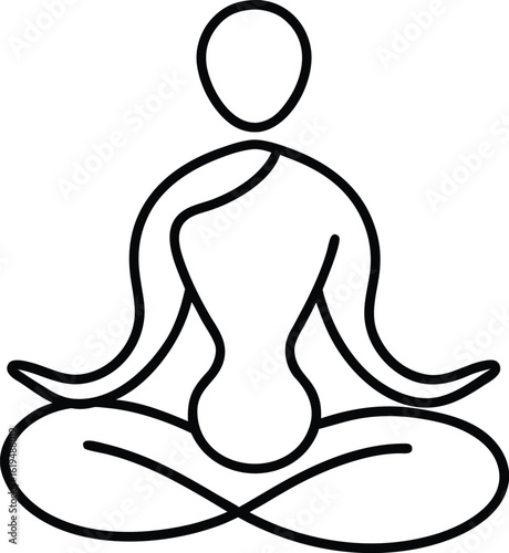 silhouette of a yoga pose