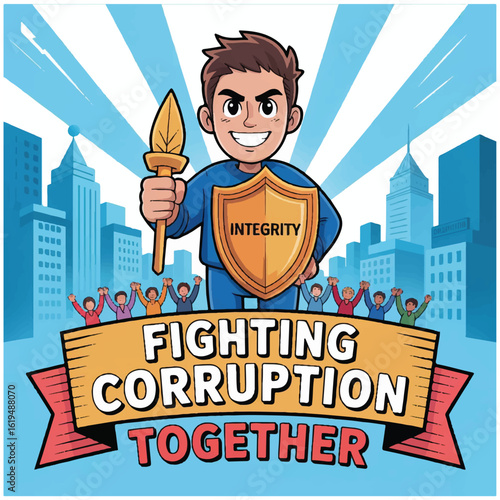 International Anti-Corruption Day  cartoon image 4.eps