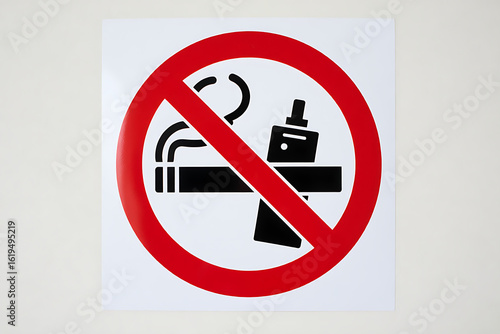  Fruit flavored vaping products ban vector sign isolated on white background
 ,No smoking no vaping sign. Forbidden sign icon isolated on white background vector illustration. Generative Ai