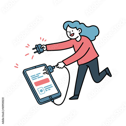 Energetic user intentionally connecting device for optimal digital wellness and balanced screen time management