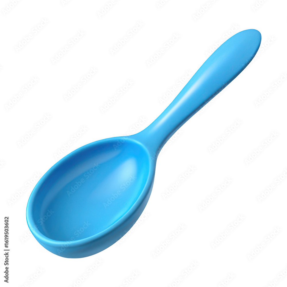 3d rendered a light blue plastic spoon isolated on transparent background 3d rendered a light blue plastic spoon isolated on transparent background