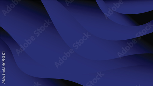 abstract blue background with decorative graphic swirl lines 