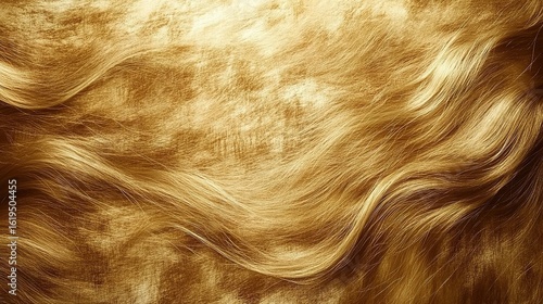 Luminous River of Golden Hair: An Abstract Textured Close-Up
