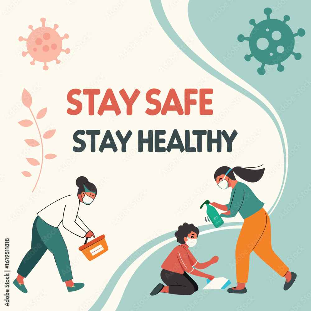 Obraz premium Health campaign poster with