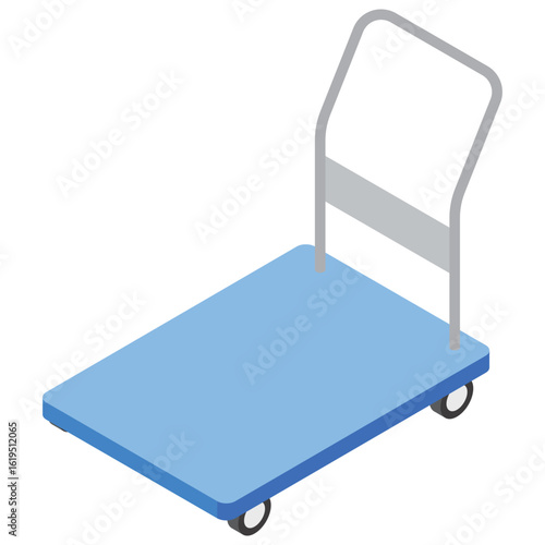 台車　イラスト　アイソメトリック